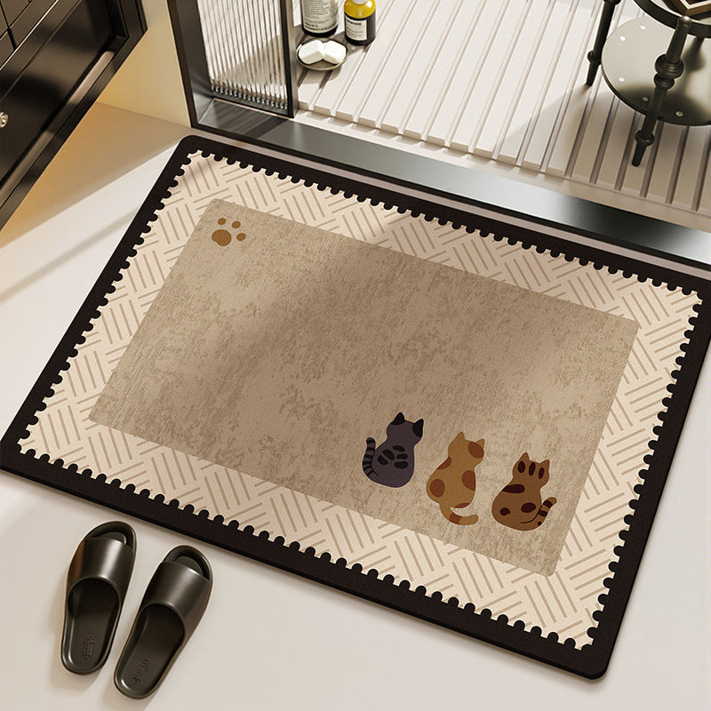 Pet-Themed Eco-Friendly Area Rug Bowlift