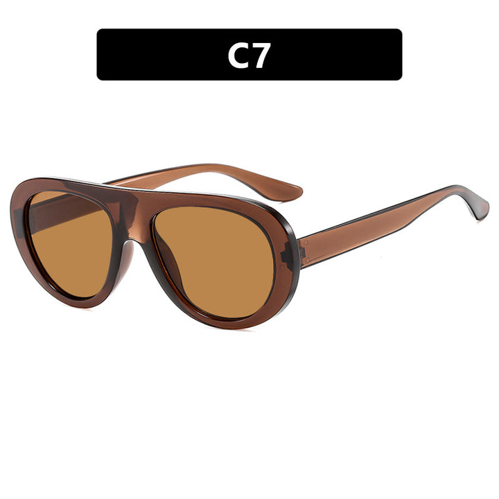 Women's fashionable oversized sunglasses with protective UV filter Bowlift
