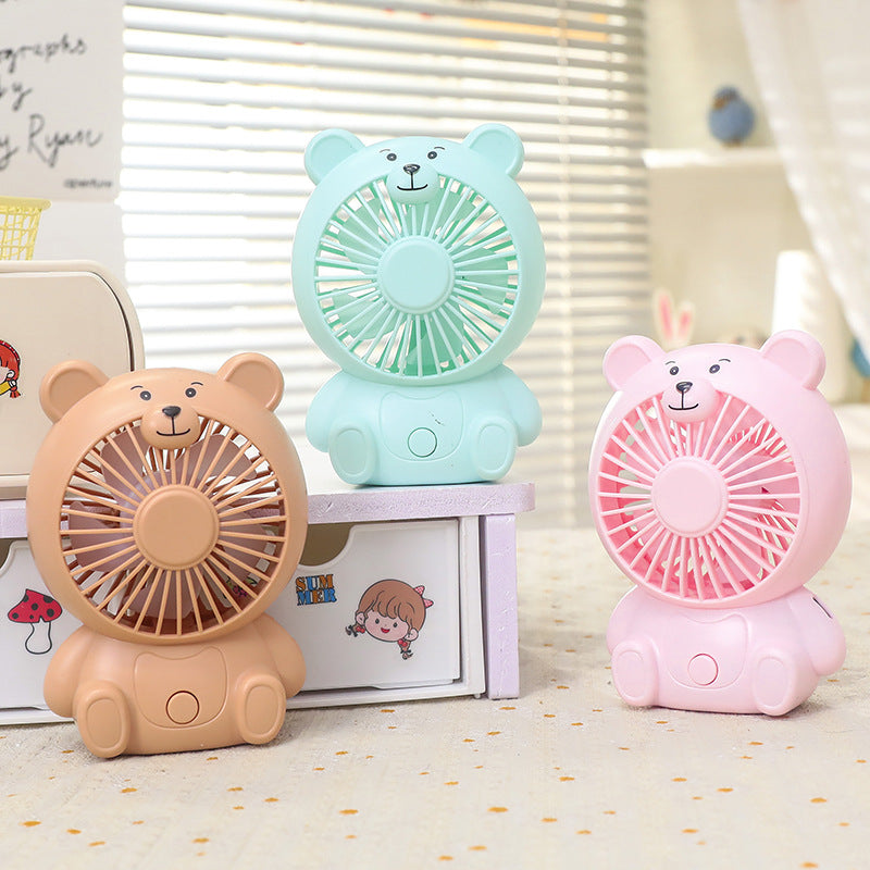 Portable Usb Hand Fan in Creative Bear Design Bowlift