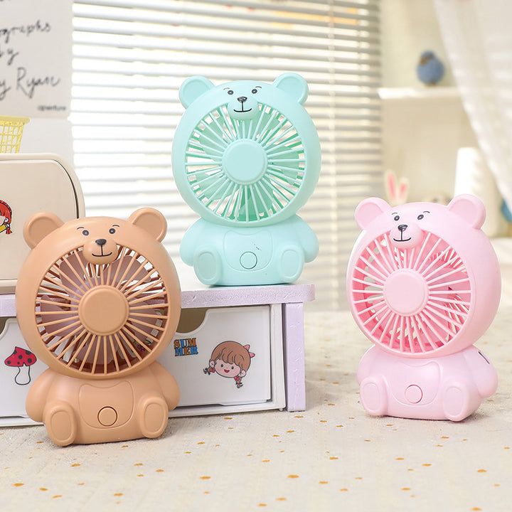 Portable Usb Hand Fan in Creative Bear Design Bowlift