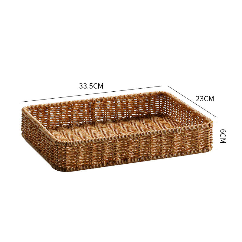 Handwoven Decorative Storage Tray Bowlift