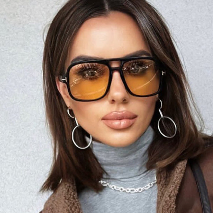 Women's sunglasses in a striking, angular design with UV protection Bowlift