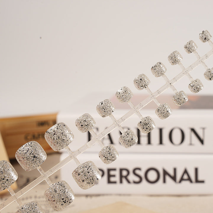 Premium Glittery Press-On Nail Kit Bowlift