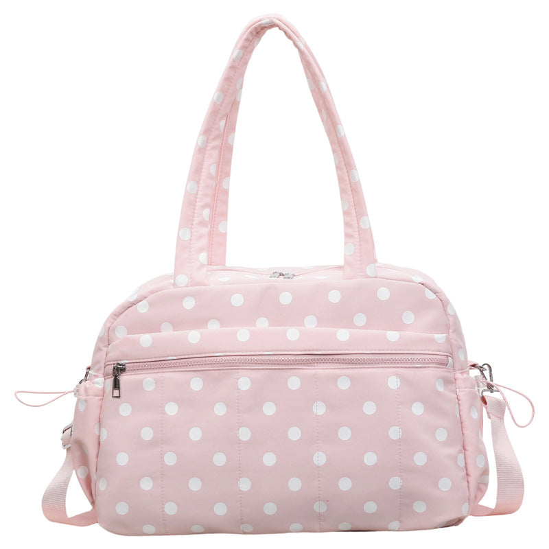Versatile Polka Dot Travel Duffle Bag