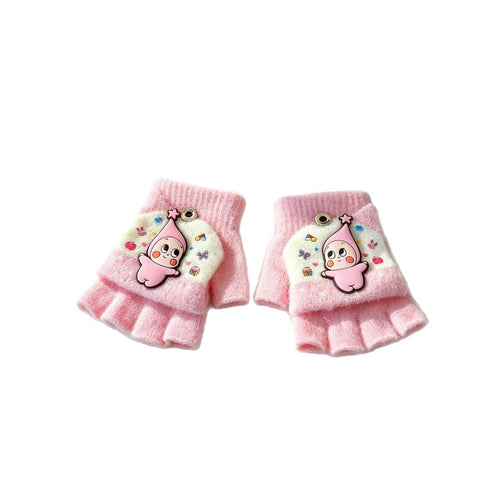 Cute Cartoon-Themed Fingerless Gloves Bowlift