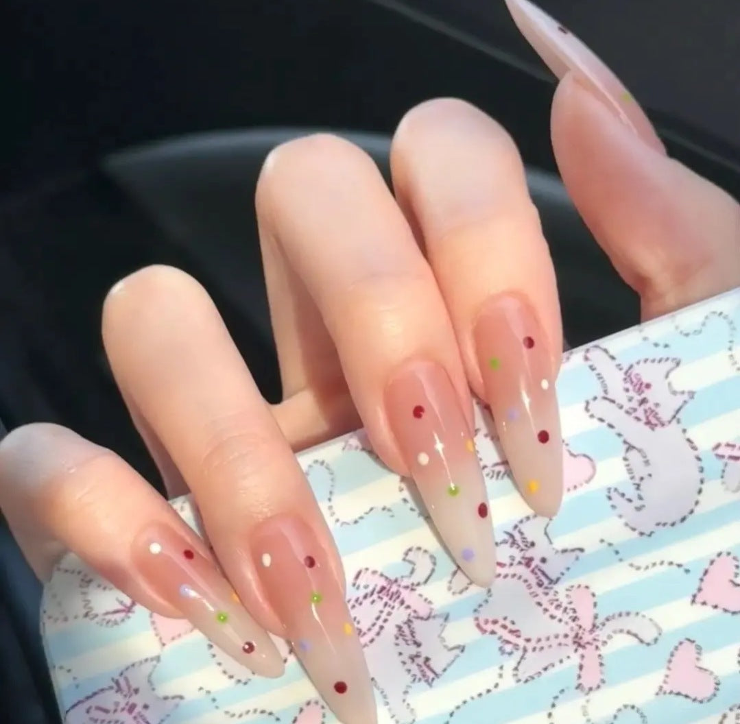 Artistic French Tip Press-On Nails