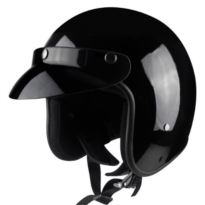 Classic Open-Face Motorcycle Helmet Bowlift
