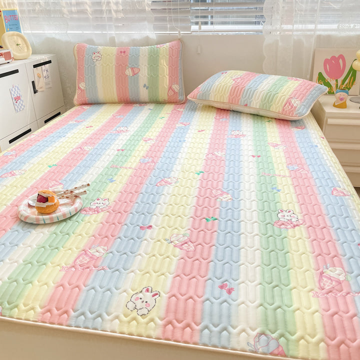 Playful Rainbow Mattress Protector