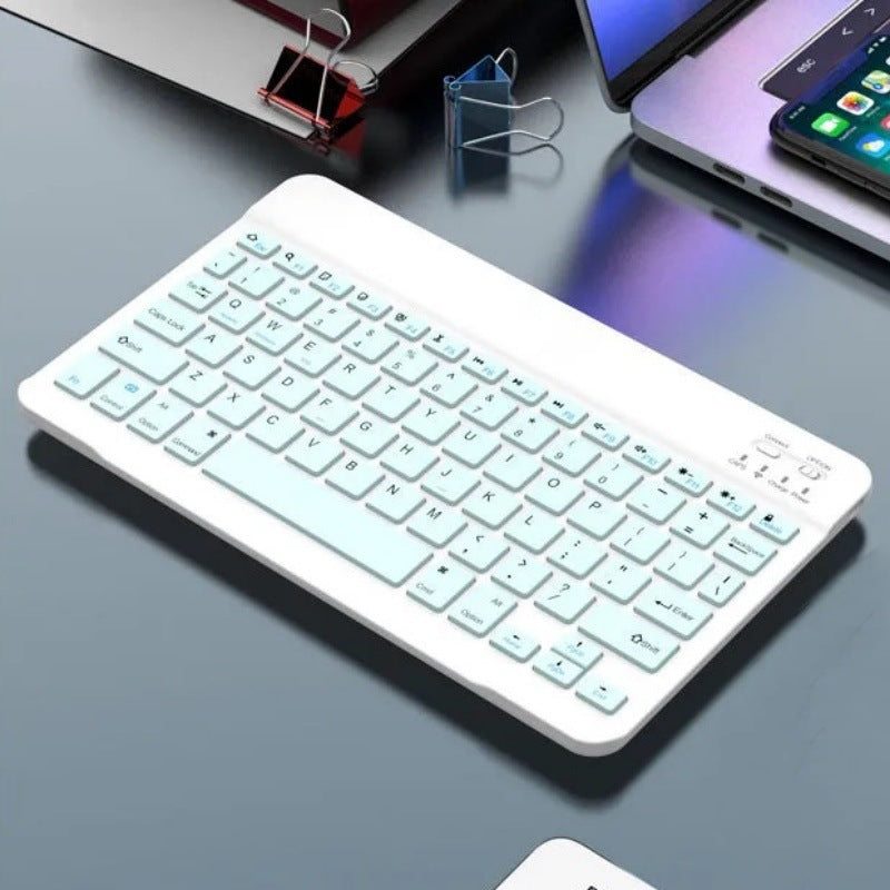 Compact Wireless Multimedia Keyboard Bowlift