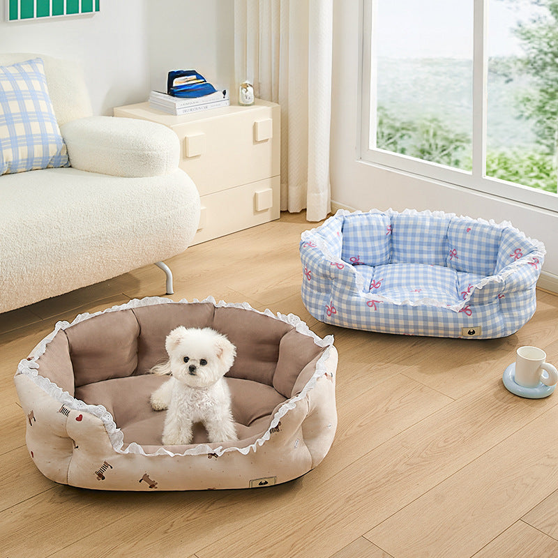 Nest-Shaped Cozy Dog Bed