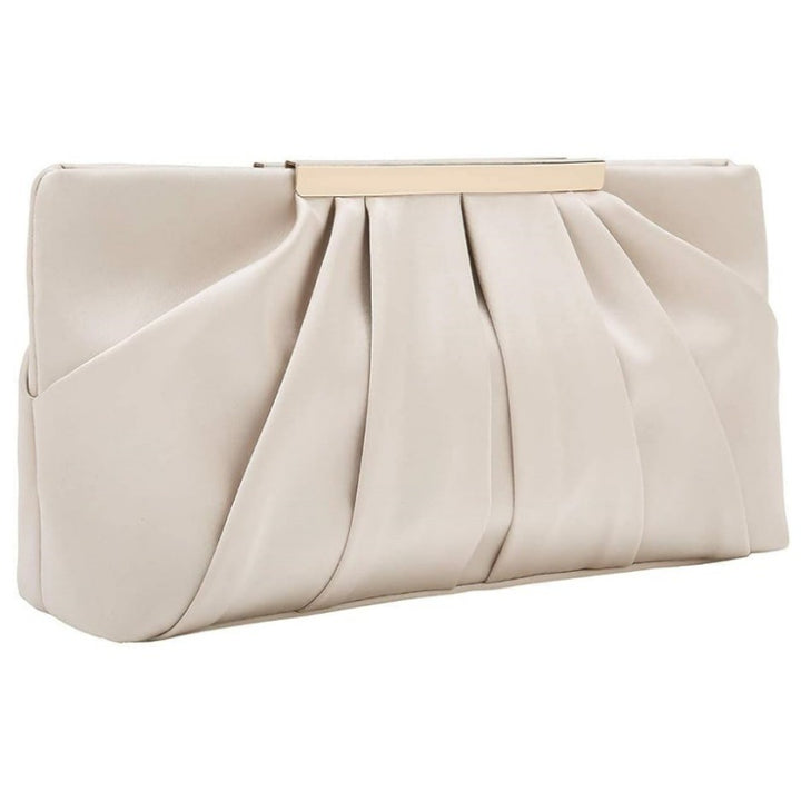 Elegant Clutch with Refined Pleat Details Bowlift