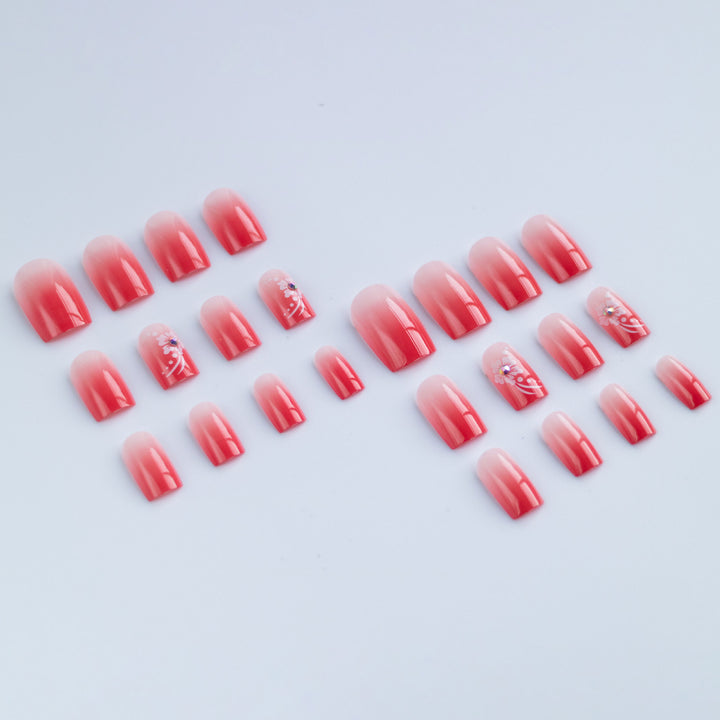 Decorative Nail Art Set with Floral Design