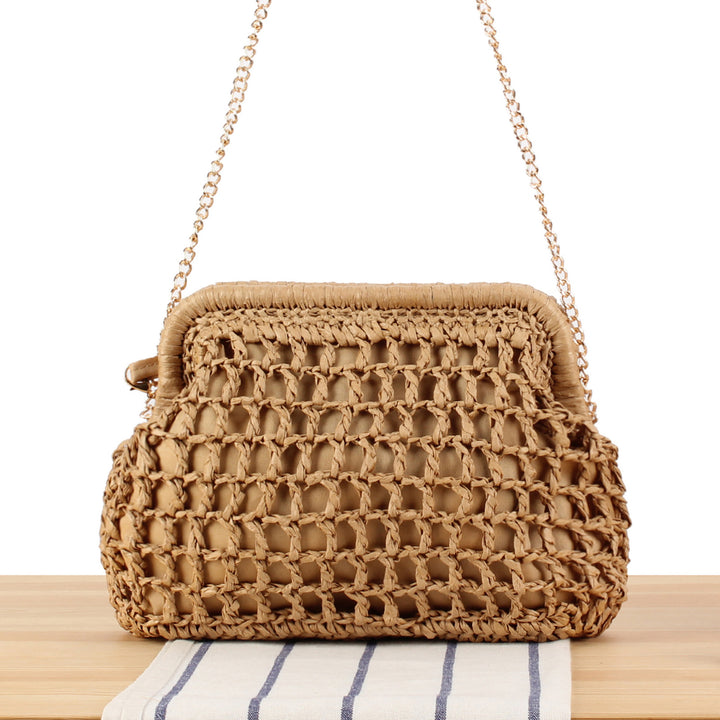 Handbag with Elegant Net Structure Bowlift