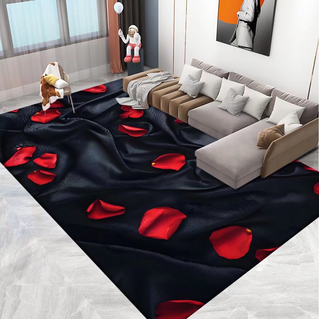 3D Printed Floral Area Rug Bowlift