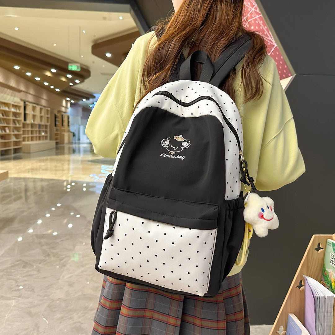 Playful Polka Dot Backpack Bowlift