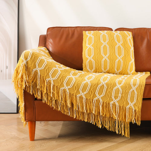 Textured Throw Blanket Bowlift