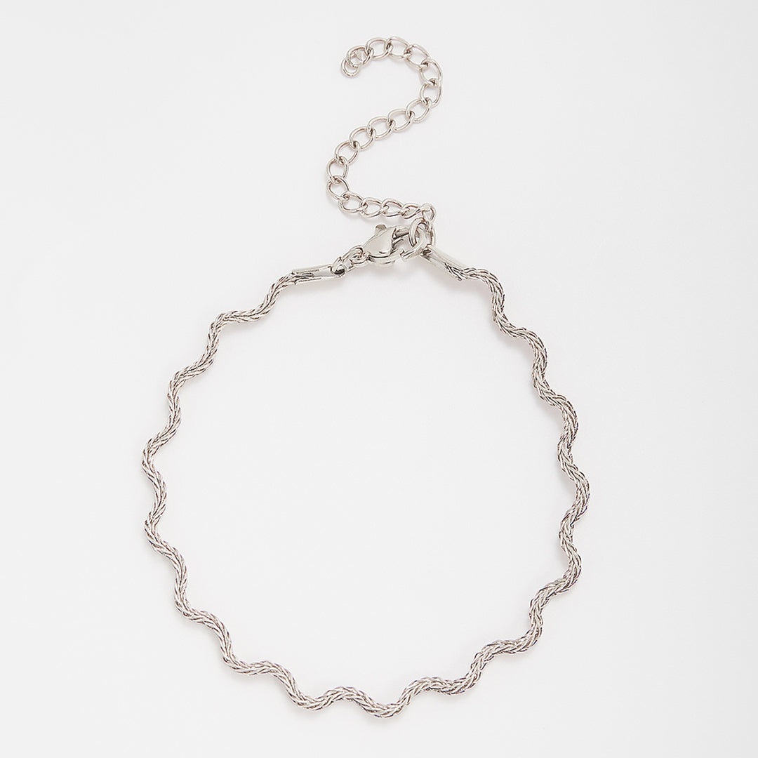 Elegant Wavy Chain Necklace Bowlift