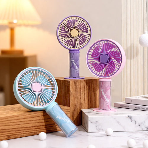 Women's Portable Battery-Powered Fan with Stylish Design Bowlift