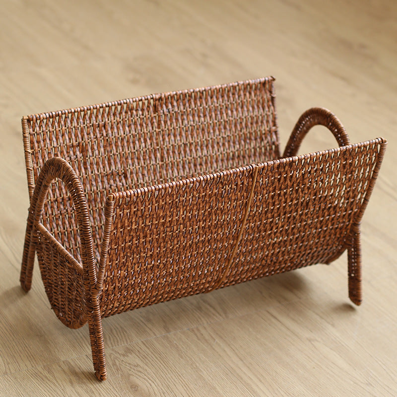 Handwoven Rectangular Magazine Holder Bowlift
