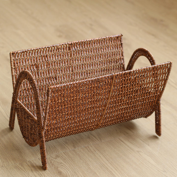 Handwoven Rectangular Magazine Holder Bowlift