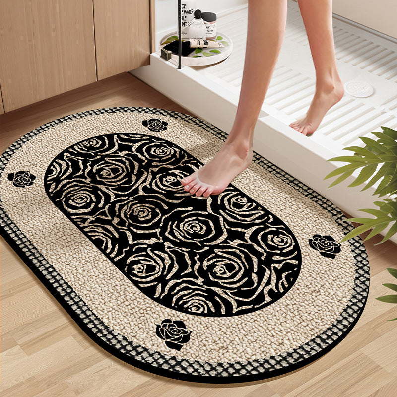 Soft Textured Bathroom Rug Bowlift