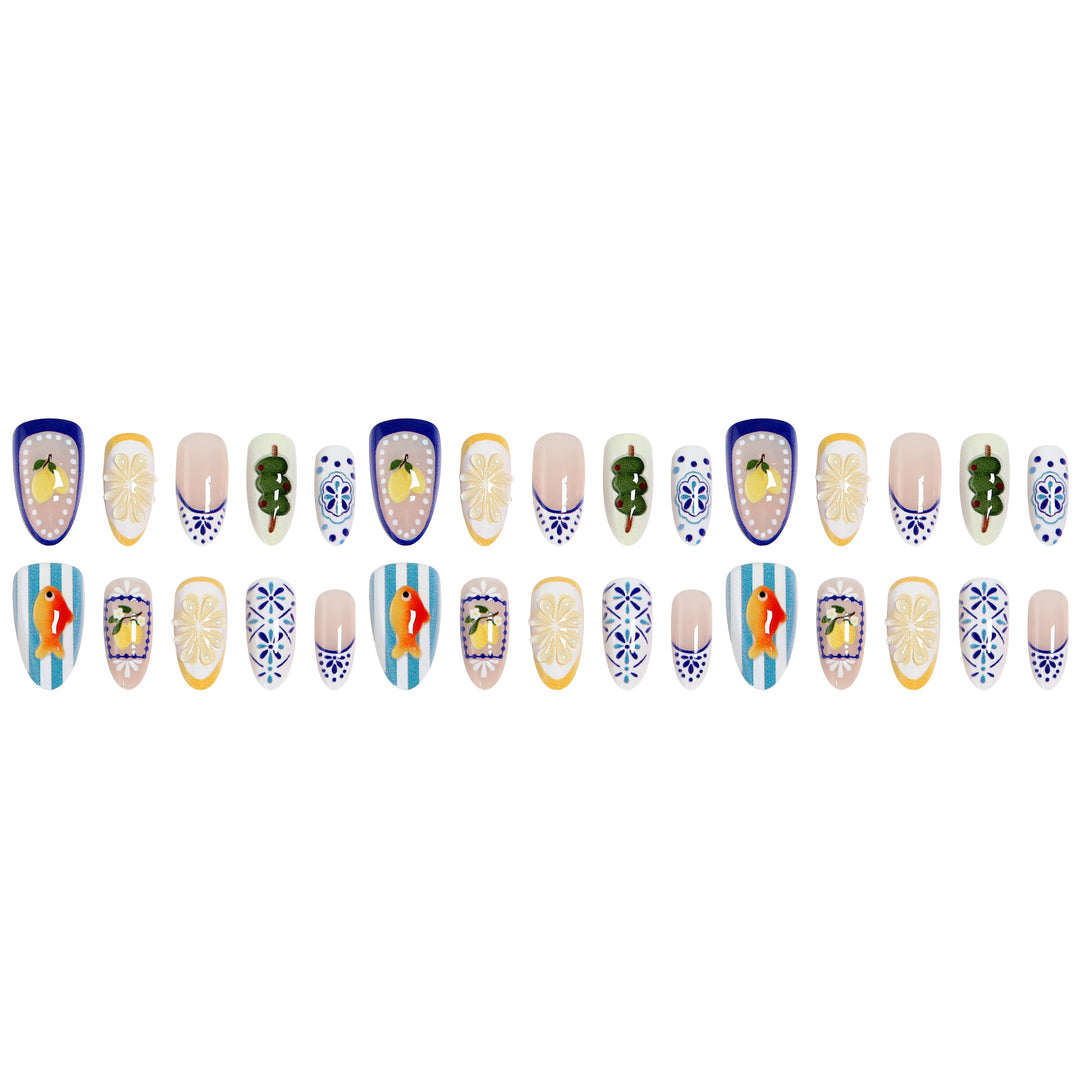 Creative nail art set with floral and animal designs Bowlift