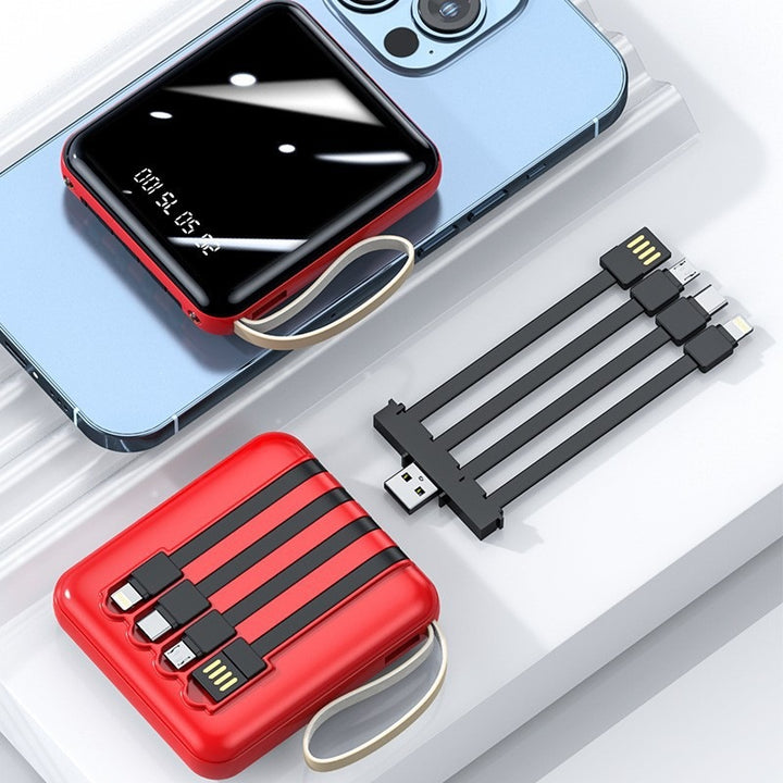 Compact power bank with integrated multi-port and digital display Bowlift