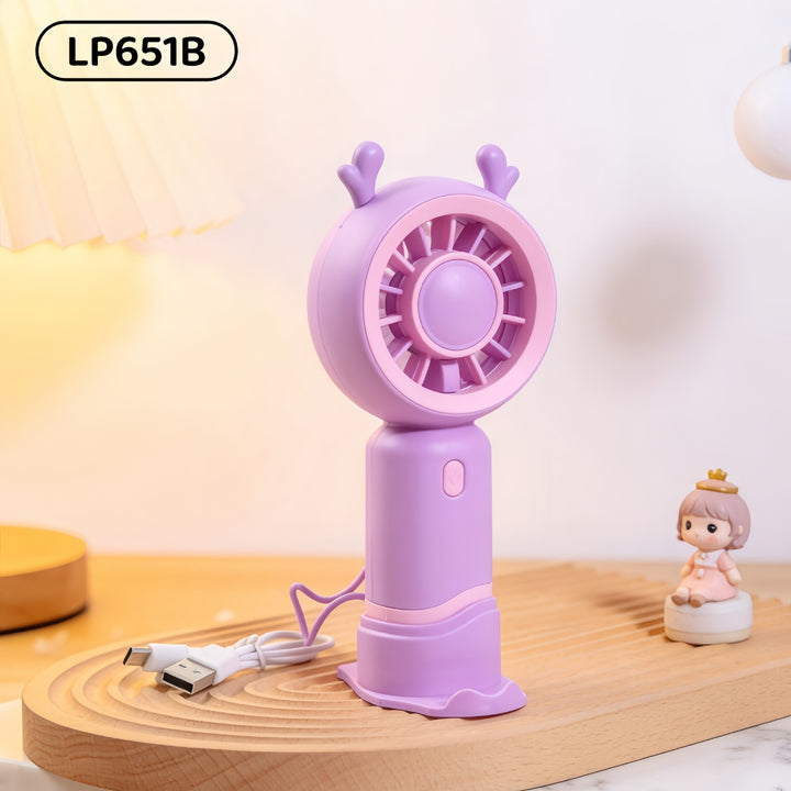 Portable handheld fan with cute animal design Bowlift