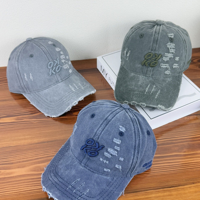 Men's Distressed Casual Baseball Cap Bowlift 1784270844