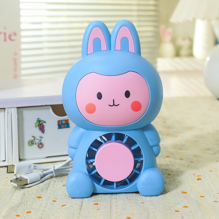 Women's portable USB mini fan in cute rabbit design Bowlift