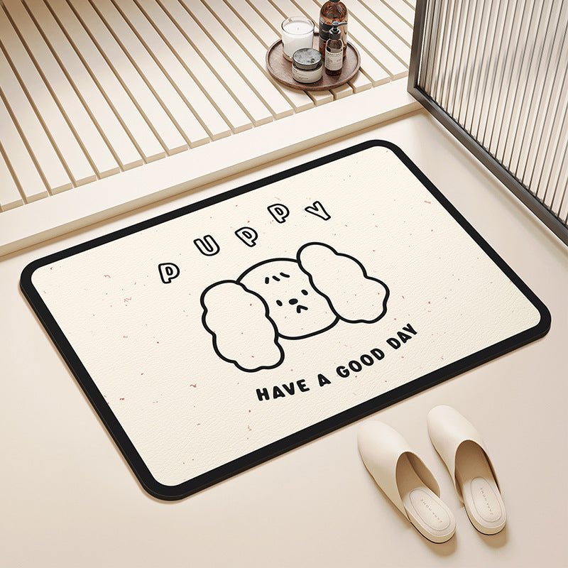 Playful Pet-Themed Absorbent Mat Bowlift