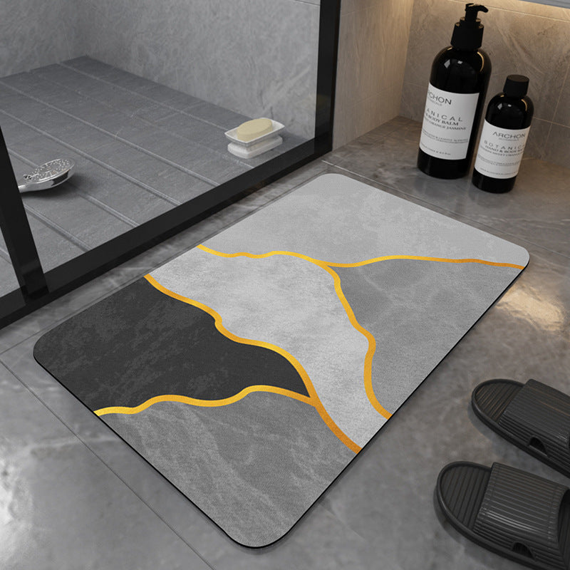 Modern Geometric Bath Mat Bowlift