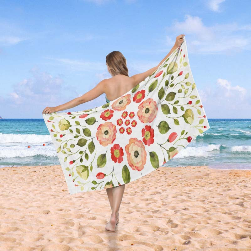Beach towel in creative wave pattern Bowlift