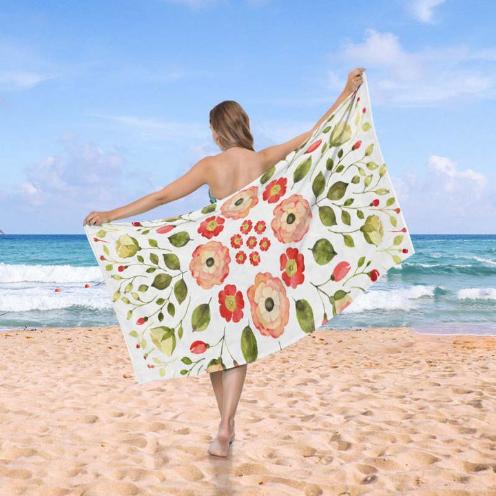 Beach towel in creative wave pattern Bowlift
