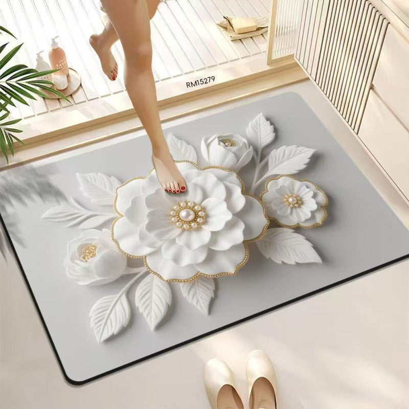 Decorative Butterfly Bath Mat Bowlift