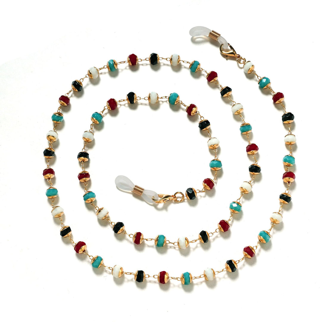 Artistic Colorful Beaded Eyewear Chain Bowlift