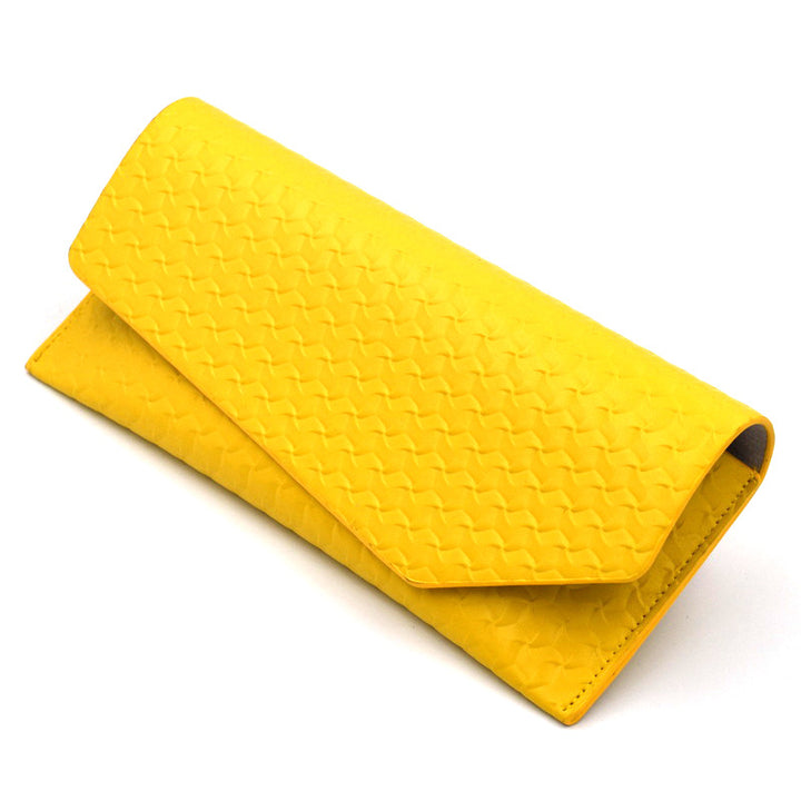 Textured Leather Clutch Wallet Bowlift
