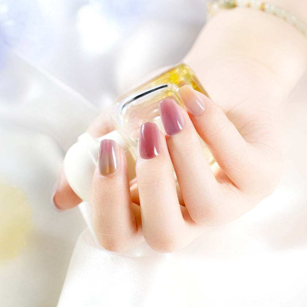 Ombre Effect Press-On Nail Set Bowlift