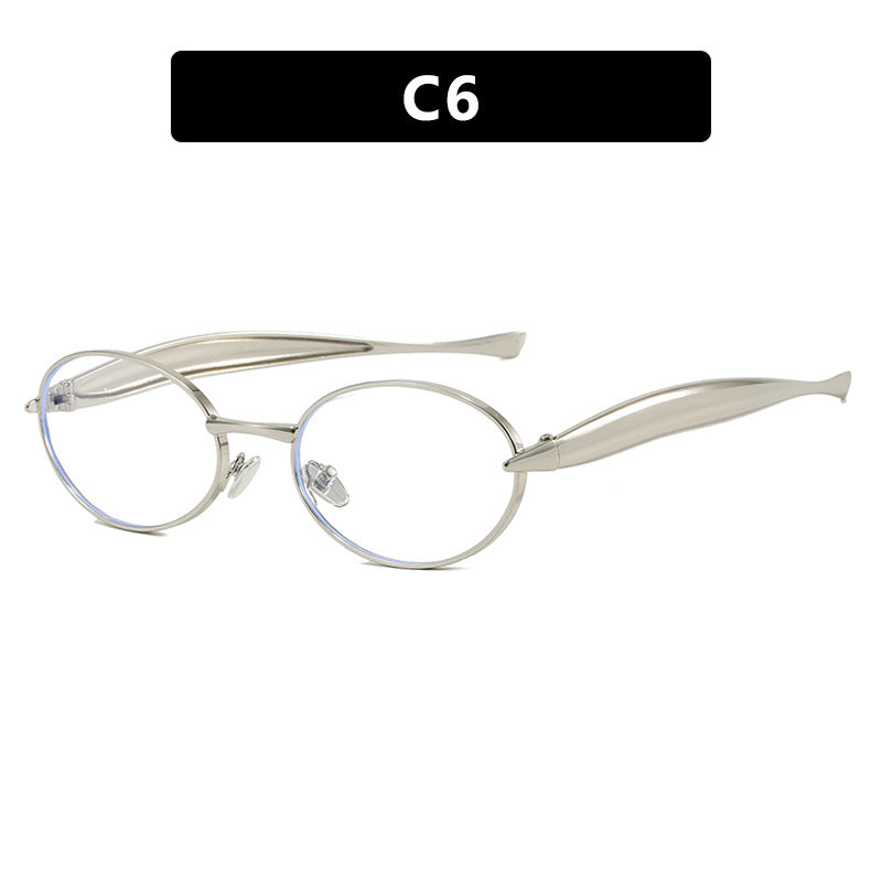 Women's fashionable sunglasses with oval frame and sparkling details Bowlift