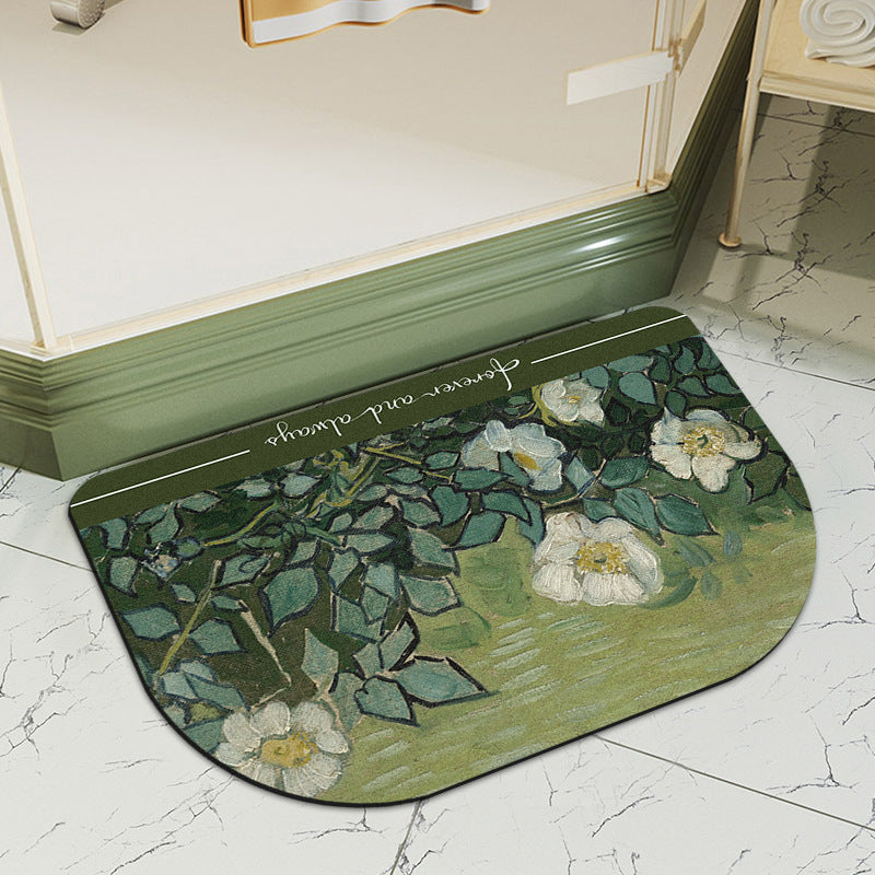 Artistic Round Bath Mat