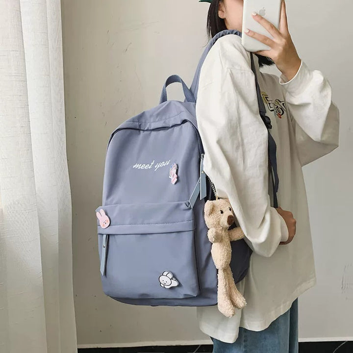 Backpack with Playful Character Design Bowlift