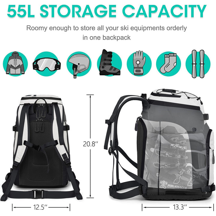 Versatile Outdoor Adventure Backpack Bowlift