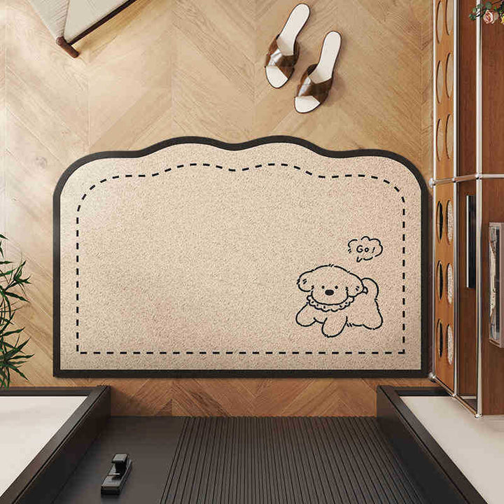 Adorable Detective-Themed Entrance Mat