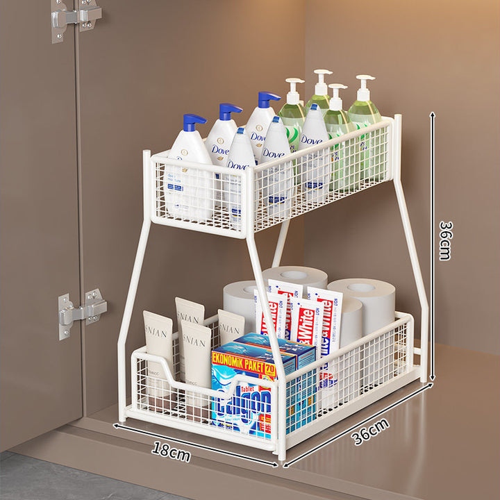Two-Tier Wire Storage Organizer Bowlift