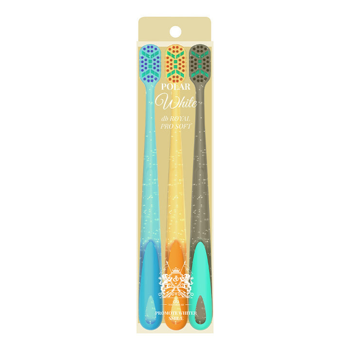 Tri-Head Oral Hygiene Toothbrush Set Bowlift