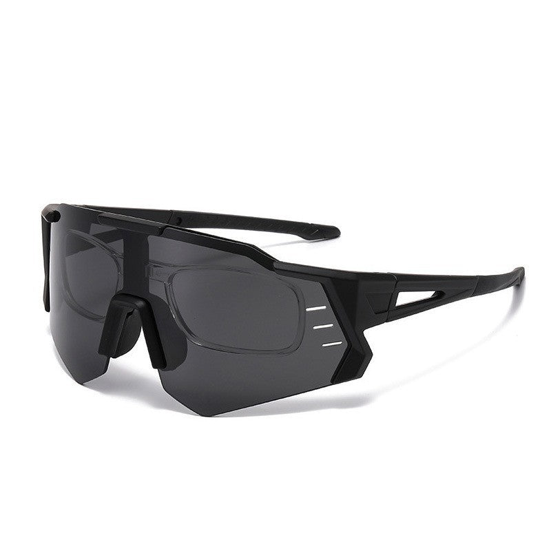 Women's Sporty Racing Sunglasses with Adjustable Nose Pad and High-Quality UV Protection Bowlift