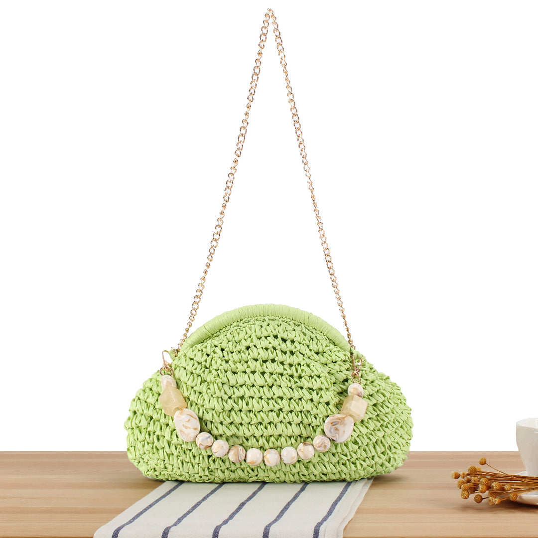 Shoulder bag with elegant pearl decoration Bowlift