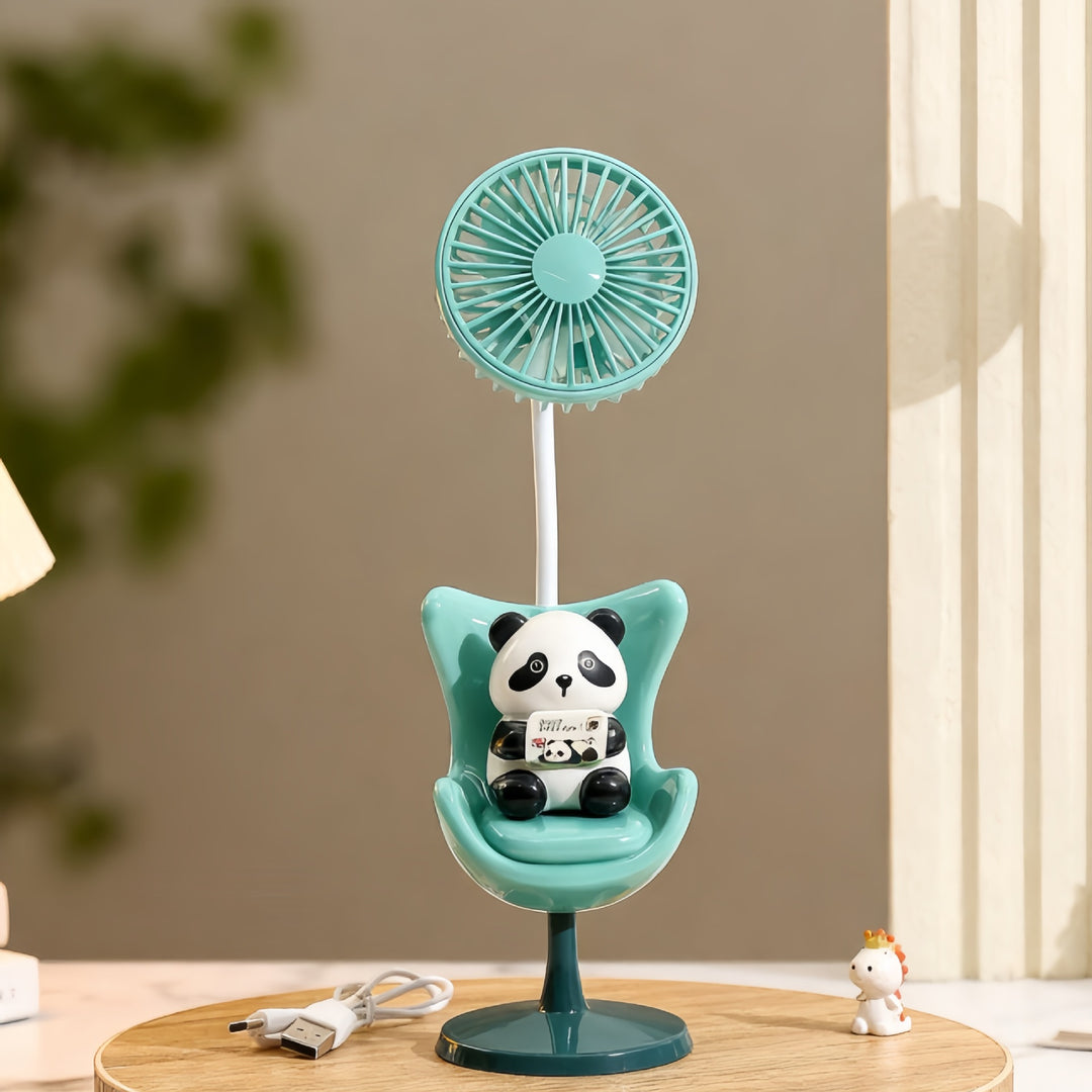 Creative USB Desktop Fan with Animal Design Bowlift