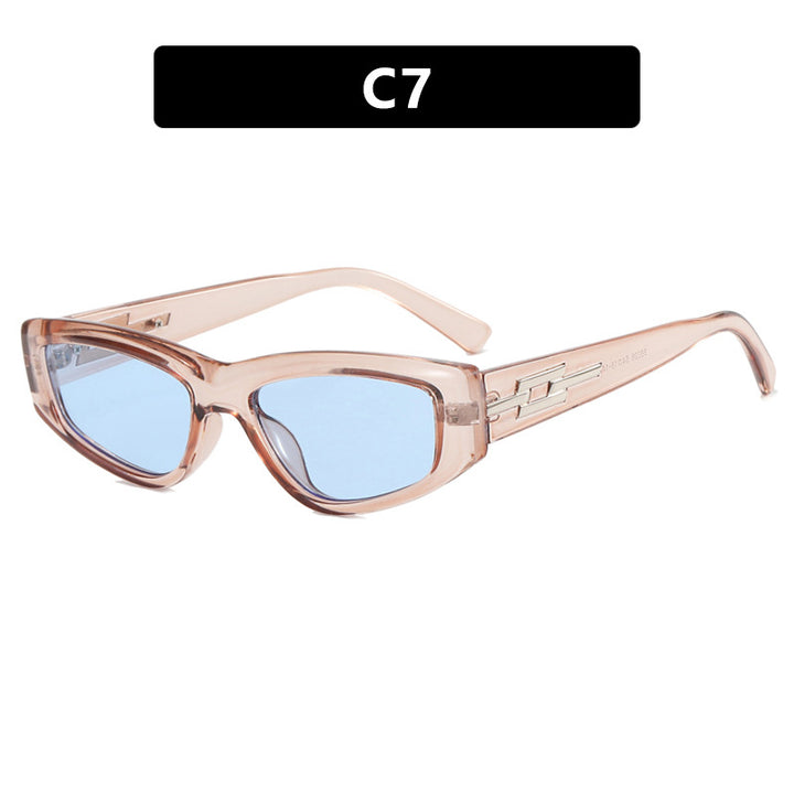 Women's stylish Cat-Eye sunglasses with transparent frame and cool lenses Bowlift