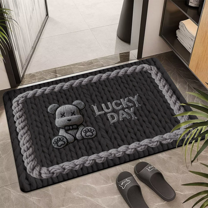 Cute Bear Shaped Welcome Mat